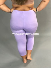 LEG-L {Simplifying Life} Lavender Buttersoft Capri Leggings EXTENDED PLUS SIZE 3X/5X