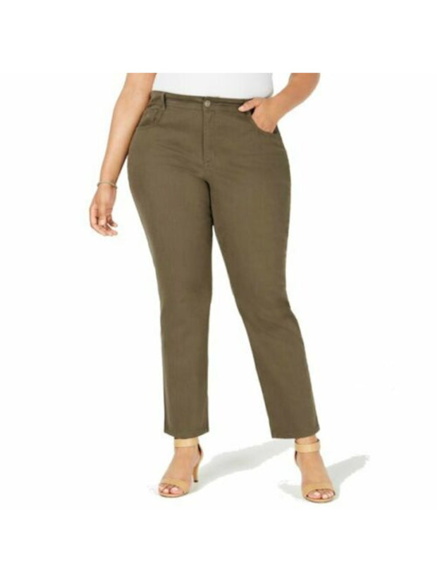 SALE!! BT-Y  M-109  {Style & Co} Olive Tummy Control Pants Retail $59.00 PLUS SIZE 22W