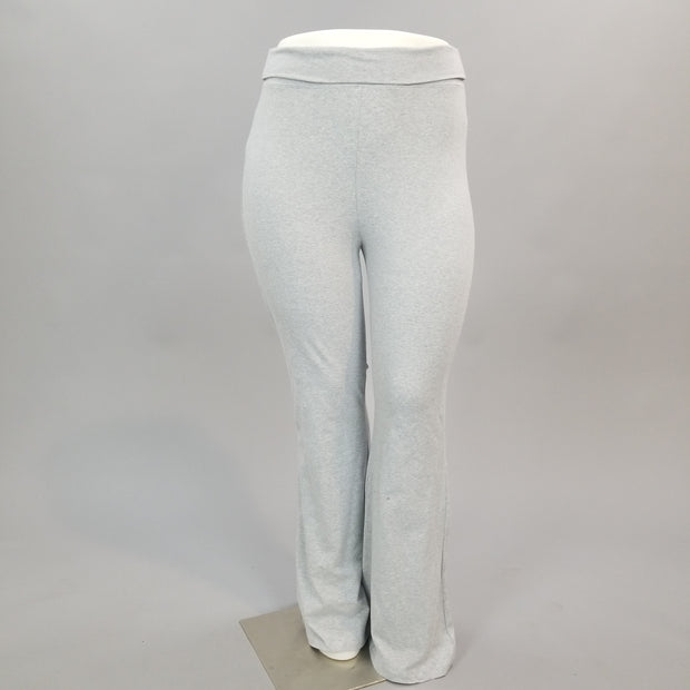 SALE!! BT-O {In Your Space} Gray Fold Over High Waist Yoga Pants PLUS SIZE