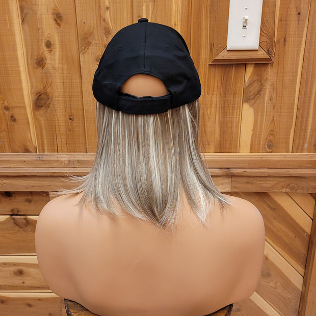 {Allison} Honey & Bleach Blonde Blend Baseball Cap Wig