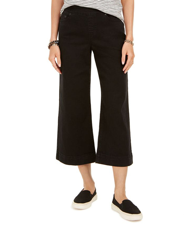 SALE!! BT-K  M-109   {Style & Co} Black Wide Leg Cropped Jeans Retail $59.50 PLUS SIZE 22W