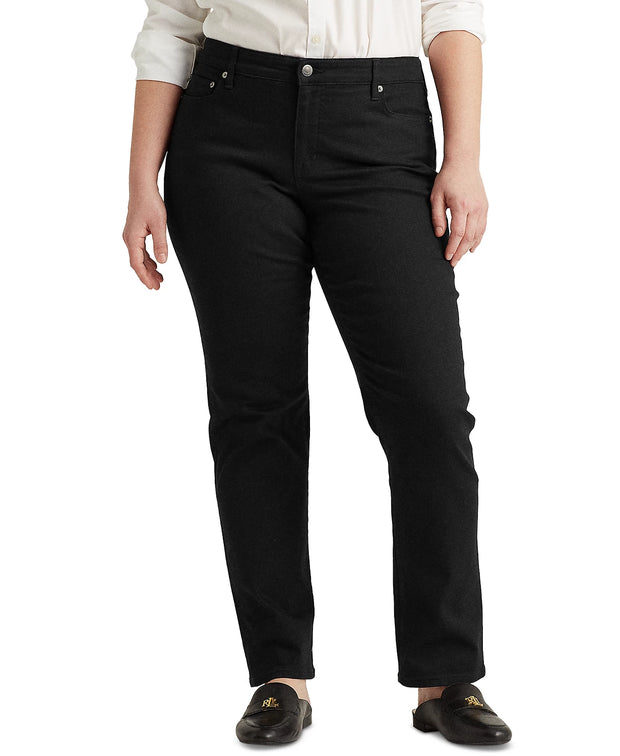 SALE!! BT-M  M-109   {Ralph Lauren} Black Straight Jeans Retail $110.00 PLUS SIZE 20W