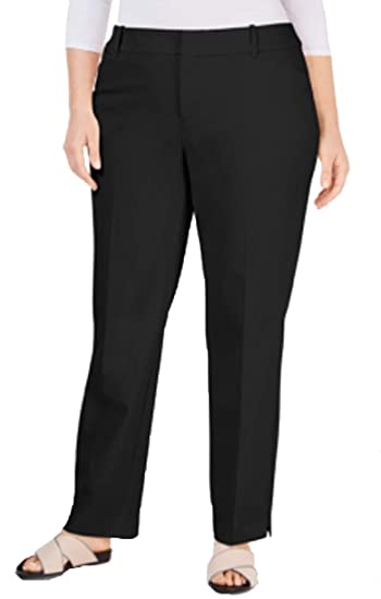 SALE!! BT-X  M-109   {Charter Club} Black Straight Leg Pants Retail $79.50 PLUS SIZE 20W 22W