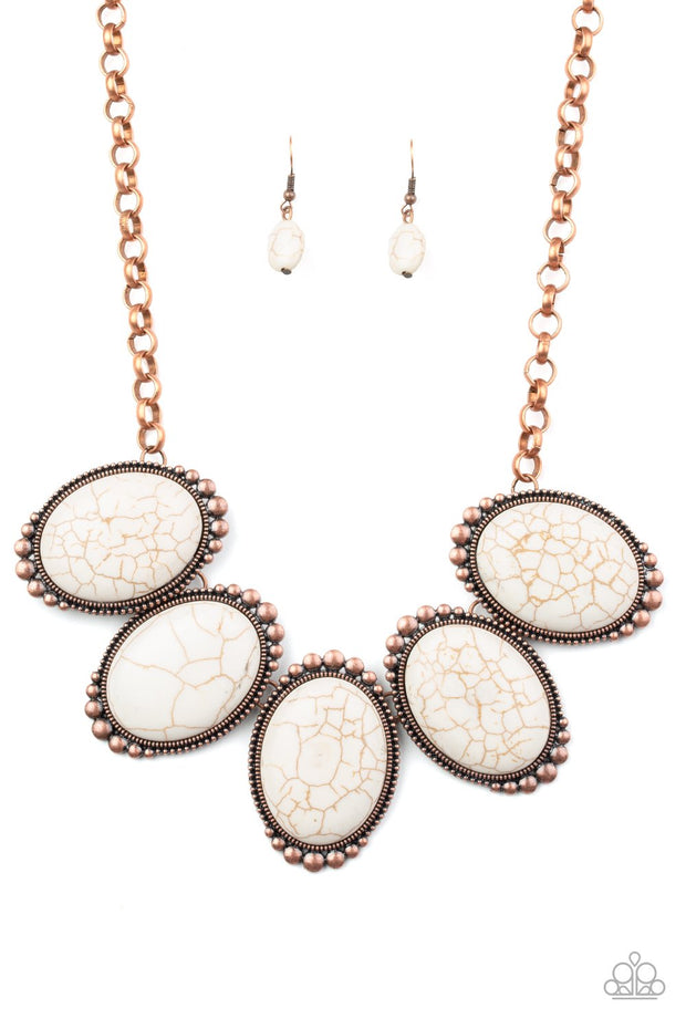 PAPARAZZI (563)  {Prairie Goddess}  Necklace & Earrings