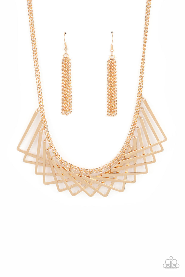 PAPARAZZI (229) {Metro Mirage} Necklace & Earrings