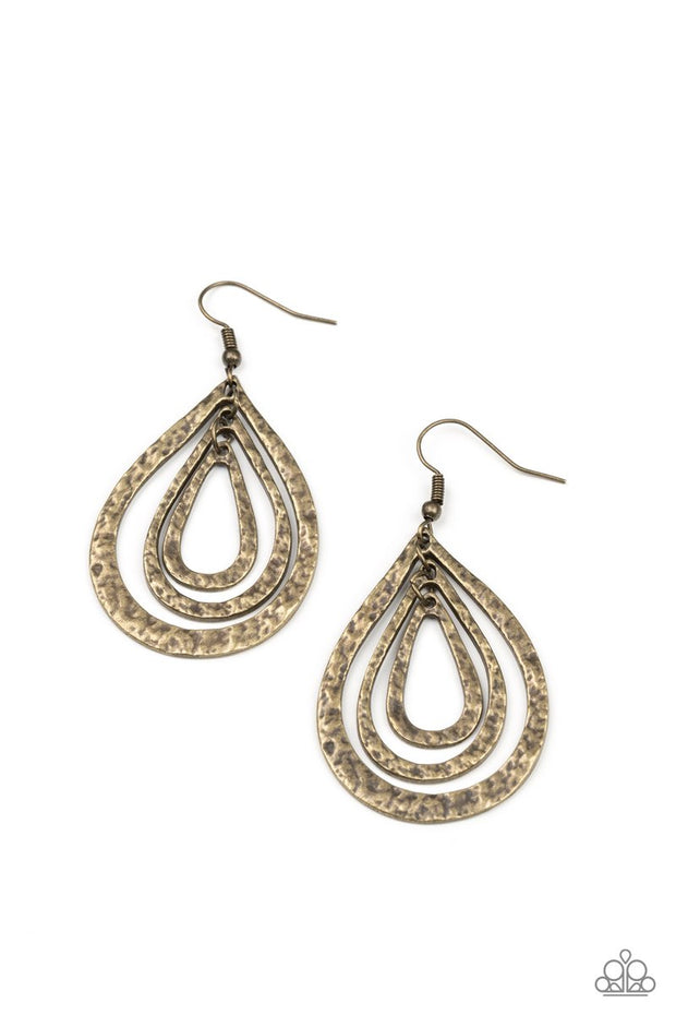 PAPARAZZI  (614) {Plains Paradise} Earring