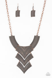 PAPARAZZI (331) {Fiercely Pharaoh} Necklace & Earrings