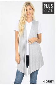 SALE!! OT-K {Never Hear Me Complain} Asymmetrical Soft Gray Vest