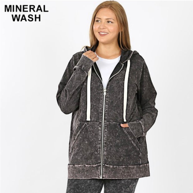 SALE!! OT-G {Worth The Wait} Charcoal Grey Mineral Wash  PLUS SIZE 1X 2X 3X