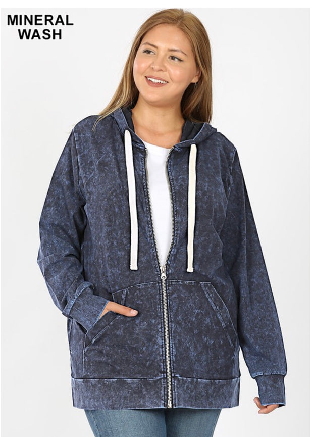 SALE!! OT-G {Worth The Wait} Sapphire Blue Mineral Wash  PLUS SIZE 1X 2X 3X