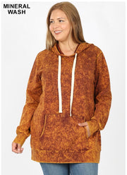 SALE!! HD-M {Bonfire Nights} Desert Mustard  Mineral Wash Hoodie