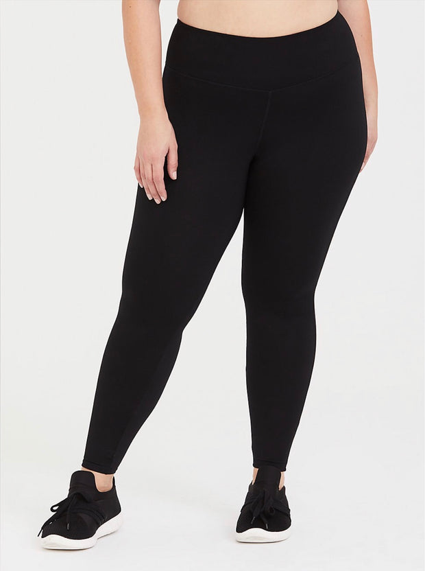 SALE!!  LEG-39 {Most Favorite Leggings} Solid Black Full Length Leggings PLUS SIZE 3X