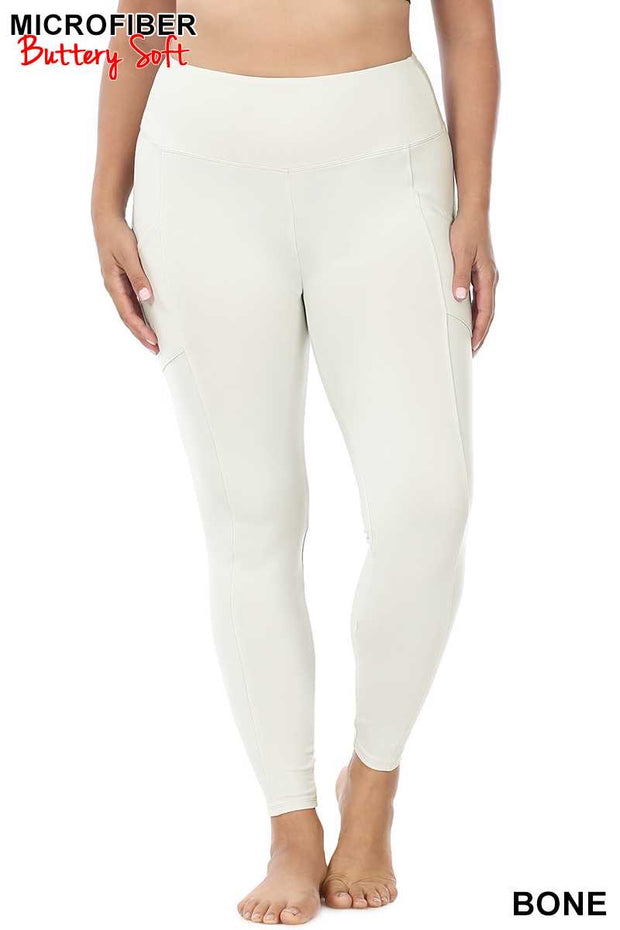 SALE!!  BT-99 {Soft Delight} Bone Active Leggings PLUS SIZE 1X 2X 3X