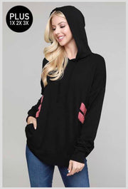 SALE!! HD-Y {Just So You Know} Black Hoodie with Mauve Detail