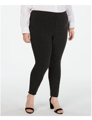 SALE!! BT-R   M-109  "INC Plus" Jacquard Dot Slim Pants RETAIL $79.50 EXTENDED PLUS SIZE 22W 24W 26W 28W