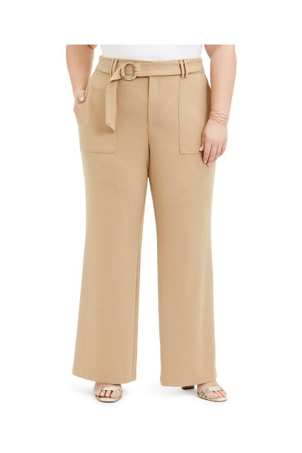 SALE!! BT-R  M-109  {INC Plus} Sand Wide Leg Pant RETAIL $89.50 EXTENDED PLUS SIZE 16W 24W 28W