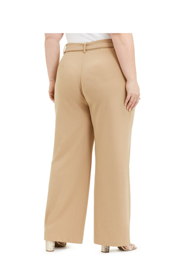 SALE!! BT-R  M-109  {INC Plus} Sand Wide Leg Pant RETAIL $89.50 EXTENDED PLUS SIZE 16W 24W 28W