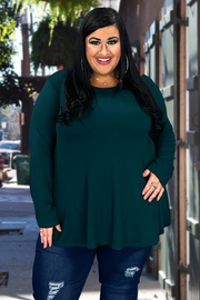 SALE!! 50 SLS-C {The New Staple} Hunter Green "Buttersoft" Top EXTENDED PLUS SIZE 1X 2X 3X 4X 5X 6X