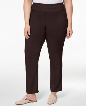 SALE!! BT-G  M-109   {Charter Club} Brown Tummy Control Pants Retail $79.50 PLUS SIZE 24WP