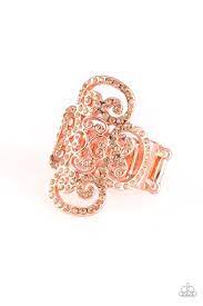 PAPARAZZI (454) {Regal Regalia} Copper Ring