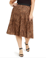 SALE!! BT-A  M-109 "CHARTER CLUB" Leopard Skirt RETAIL $99.50!! PLUS SIZE 1X 2X 3X