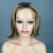 SALE!! "Double Shot Bob" (Brown Sugar Sweet Cream) HAND-TIED BELLE TRESS  Luxury Wig