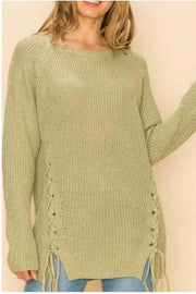 36 SLS-E {Believe Me} Light Olive Sweater PLUS SIZE 1X/2X  2X/3X