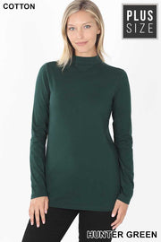 SALE!! 56 SLS-C {Admiring Style} Hunter Green High Neck Top PLUS SIZE 1X 2X 3X