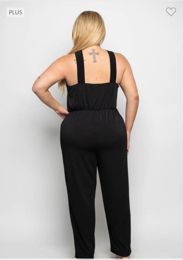 SALE!! LD-Z & F {Moonlight Memories} Black Keyhole Jumpsuit PLUS SIZE 1X 2X 3X