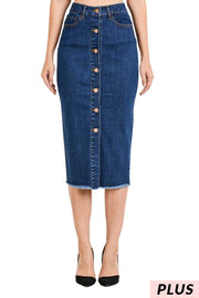 SALE!! BT-C {Watch Me Go} Demin Jean Skirt PLUS SIZE XL 2X 3X