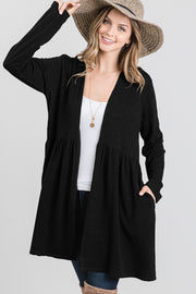 99 OT {Prepared For Anything} Black Long Sleeve Cardigan PLUS SIZE 1X 2X 3X