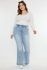 BT-99 {KanCan} Med. High Rise Flared Jeans  PLUS SIZE 16