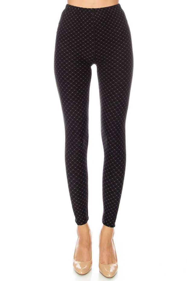 SALE!! LEG-5 {Now You Know} Black Grey Flower Leggings PLUS SIZE