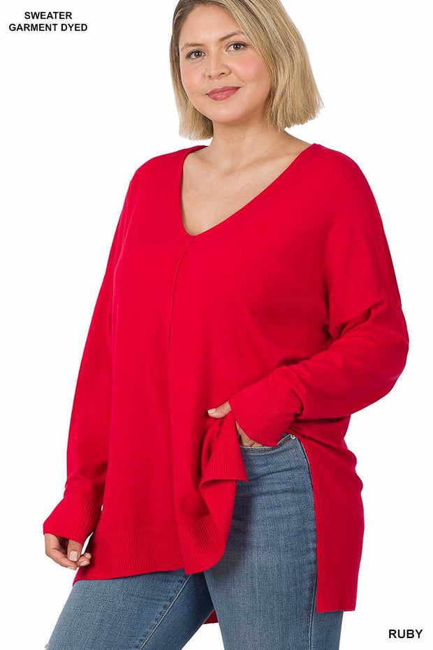 SALE! 27 SLS-C {Simple Adventures} Ruby Long Sleeve Tunic PLUS SIZE 1X 2X 3X