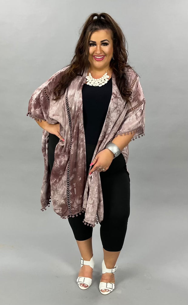 SALE!! 69 OT-F {Color Me Crazy}  Acid Washed Plum Cardigan PLUS SIZE 1X/2X  2X/3X