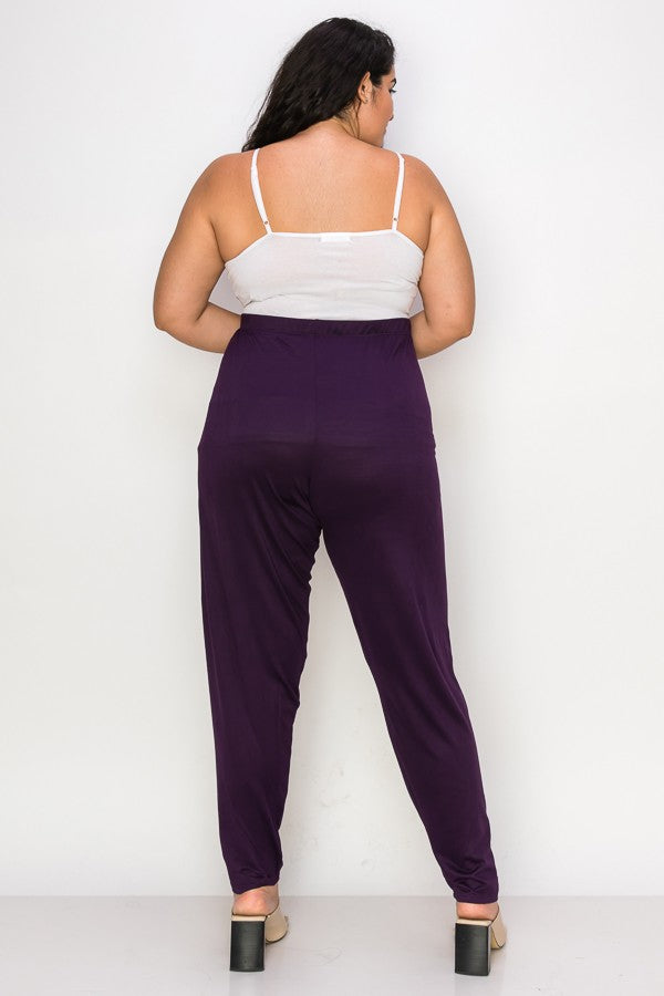 SALE!! BT-H {Stay Sweet} Purple Lounge Pants CURVY BRAND!!! EXTENDED PLUS SIZE 3X 4X 5X 6X  (True To Size}