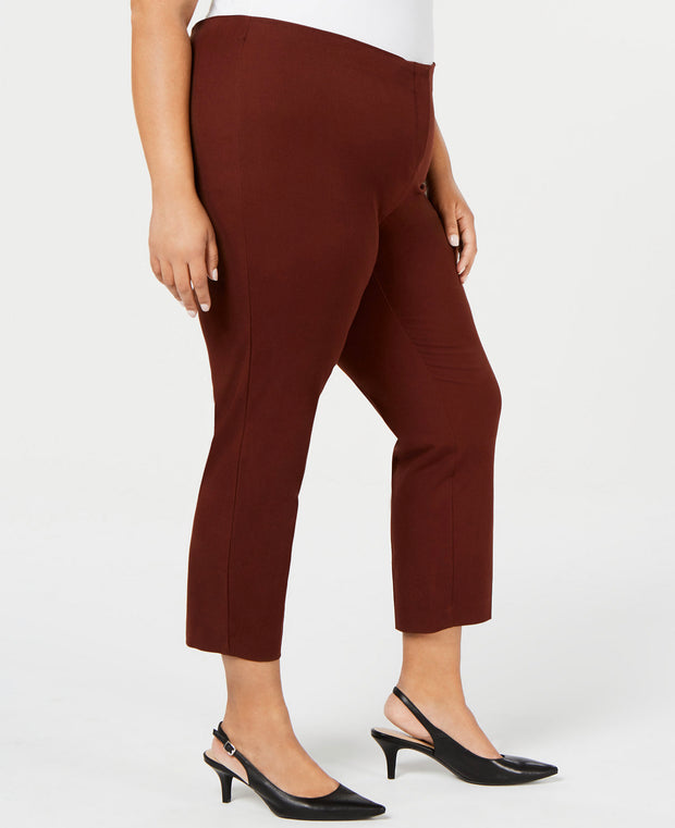 SALE!! BT-R  M-109 {Alfani} Dark Fudge Plus Size Ankle Pants  RETAILS $79.50 EXTENDED PLUS SIZE 24W 26W 28W