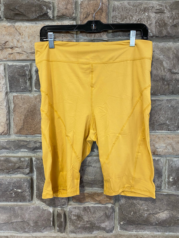 SALE!! LEG-91 {Must Ride} Mustard Bike Shorts  W/ Back Key Pocket PLUS SIZE 1X 2X 3X