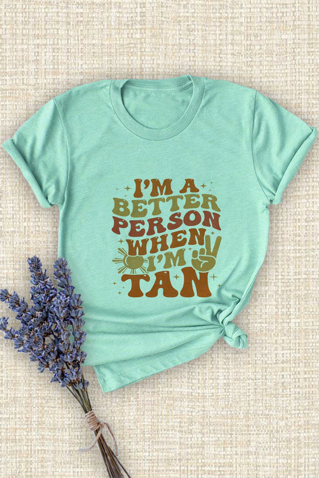 SALE!! 27 GT {Better Person When I'm Tan} MINT Graphic Tee PLUS SIZE XL 2X