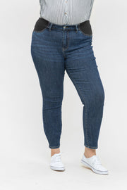 SALE!! BT-S {Part Of The Story} Judy blue Dk Blue Mid-Rise Mat. Slim Fit Jeans  PLUS SIZE 16 18 20 22