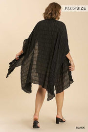 SALE!! 39 OT-D {Hand Picked For You} Umgee Black Kimono PLUS SIZE XL/1X  1X/2X