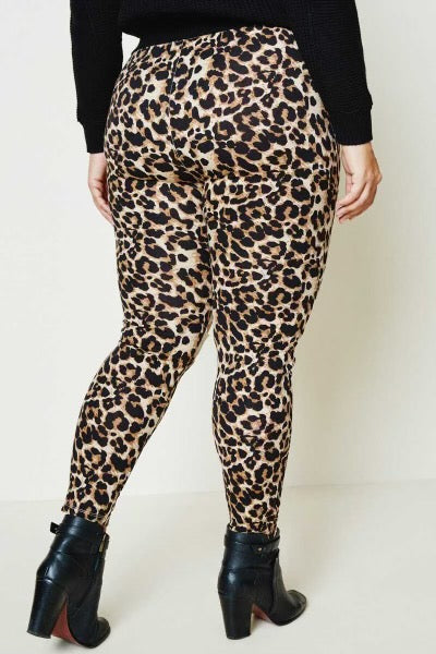 SALE!! LEG-7  {Move It or Lose It}  Leopard Leg Lace Open Knee PLUS SIZE 1X 2X 3X