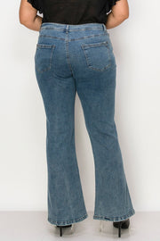 SALE!! LEG-V {Vocal V Bling} Blue Denim Jeans w/Rhinestones PLUS SIZE XL 2X 3X