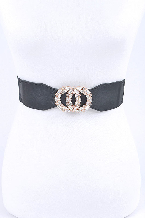 SALE!! BELTS {Light Up} Black Stretch Rhinestone Belt