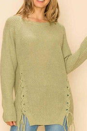 SALE! 12 SLS-C {Absolutely Necessary} Sage Sweater w/Detail PLUS SIZE 1X/2X  2X/3X