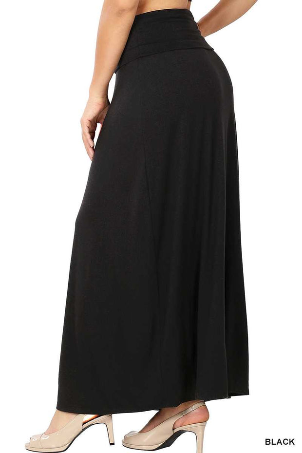 SALE!! BT-E {Cheer You On} Black Maxi Skirt PLUS SIZE 1X 2X 3X