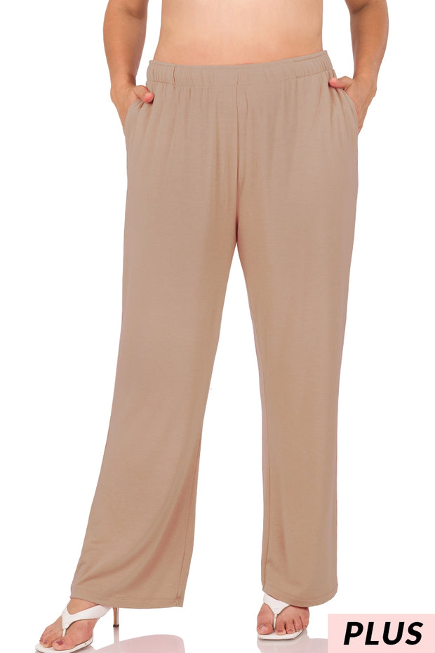 SALE!! BT-I {Lovely View} Ash Mocha Drawstring Lounge Pants PLUS SIZE 1X 2X 3X