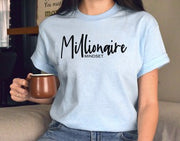 SALE!! 48 GT {Millionaire Mindset} Heather Blue Graphic Tee PLUS SIZE 3X