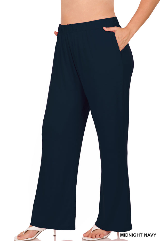 SALE!!  BT-B {Lovely View} Navy Drawstring Lounge Pants PLUS SIZE 1X 2X 3X