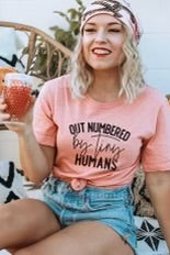 33 GT-K {Out Numbered} Heather Sunset Graphic Tee PLUS SIZE 3X